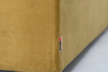 Кровать 1.2 Мебельсон Квест КМ1.2-17 медовый велюр