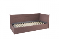 Кровать 0.9 Мебельсон Альба Тахта КМ.T-16 галька велюр