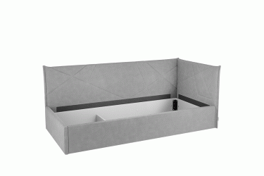 Кровать 0.9 Мебельсон Квест Тахта КМ.T-17 топаз велюр