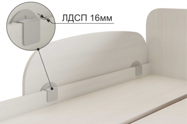 Ограничитель для кровати Мебельсон XYZ-123 белый рамух