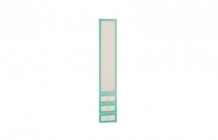 Дверь с ящиками Олмеко Миндаль к 06.25-03 Вудлайн кремовый Аруша венге Кожа мята