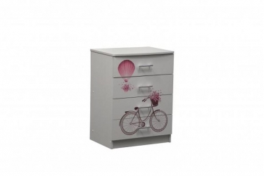 Комод Олмеко Лего-1 Париж Белый