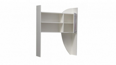 Секция с полками Олмеко Лего-5 Париж Белый