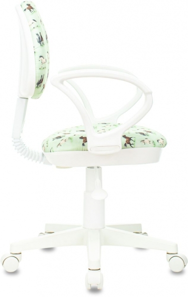 Кресло детское Бюрократ Бюрократ KD-3/WH/ARM/HORSE-GN