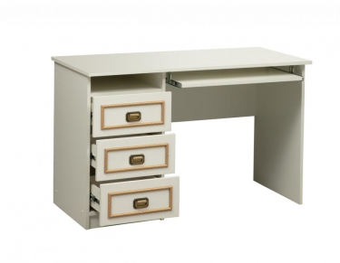 Стол компьютерный Олмеко Севилья-19 Белый Канат золотой