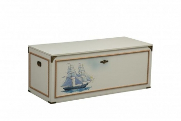 Тумба Олмеко Севилья-17 Белая Канат золотой