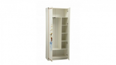 Шкаф комбинированный Олмеко Севилья-2 Белый Канат золотой