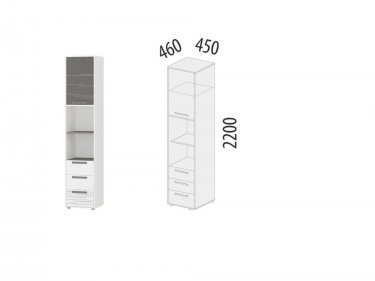 Стеллаж Витра Аляска 501.04