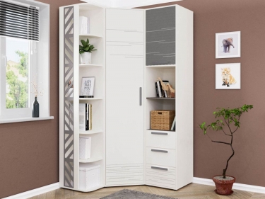 Угловой шкаф в комплекте Витра Аляска 10