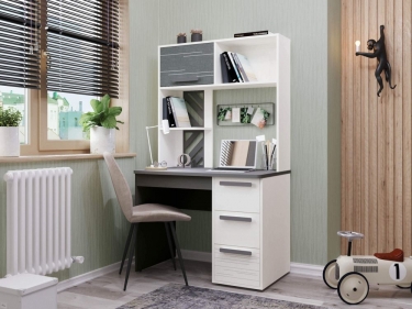 Стол с надстройкой лев/прав Витра Аляска 60