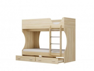 Кровать двухъярусная Олмеко Д2 Дуб сонома