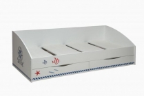 Кровать одинарная Олмеко Фея-3 симметричная 2000 Белая Кораблик