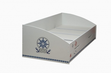 Кровать одинарная Олмеко Фея-3 симметричная 2000 Белая Кораблик