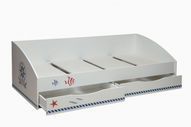 Кровать одинарная Олмеко Фея-3 симметричная 2000 Белая Кораблик