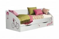 Кровать одинарная Олмеко Фея-3 симметричная 2000 Белая Париж