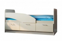 Кровать одинарная Олмеко 06.223 Вудлайн кремовый