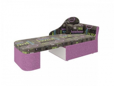 Тахта Олмеко Мася-12 левая Скотч-гард фреш плей Крона лаванда