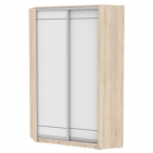 Шкаф-купе Аларти YA-230х1250-4ДСС-Белый-D1D1