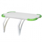 Полка навесная с проставкой Дэми Polka_bz 3/550 Белая Зеленая