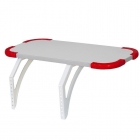 Полка задняя с проставкой Дэми Polka_z 3/750 Белая Красная