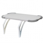 Полка задняя с проставкой Дэми Polka_z 3/750 Белая Серая